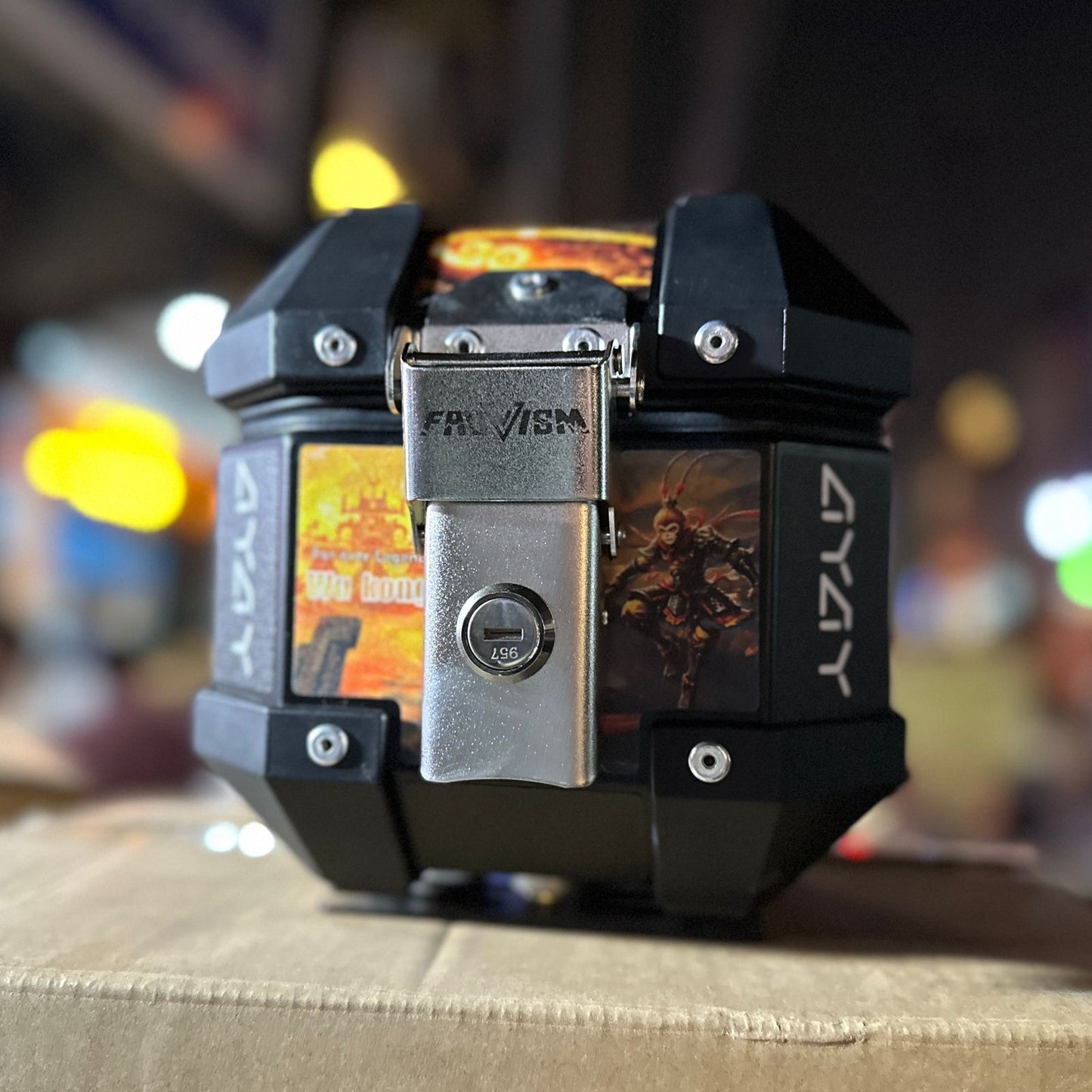 5Lt. Waterproof Aluminum Alloy Motorcycle Colour Box Top