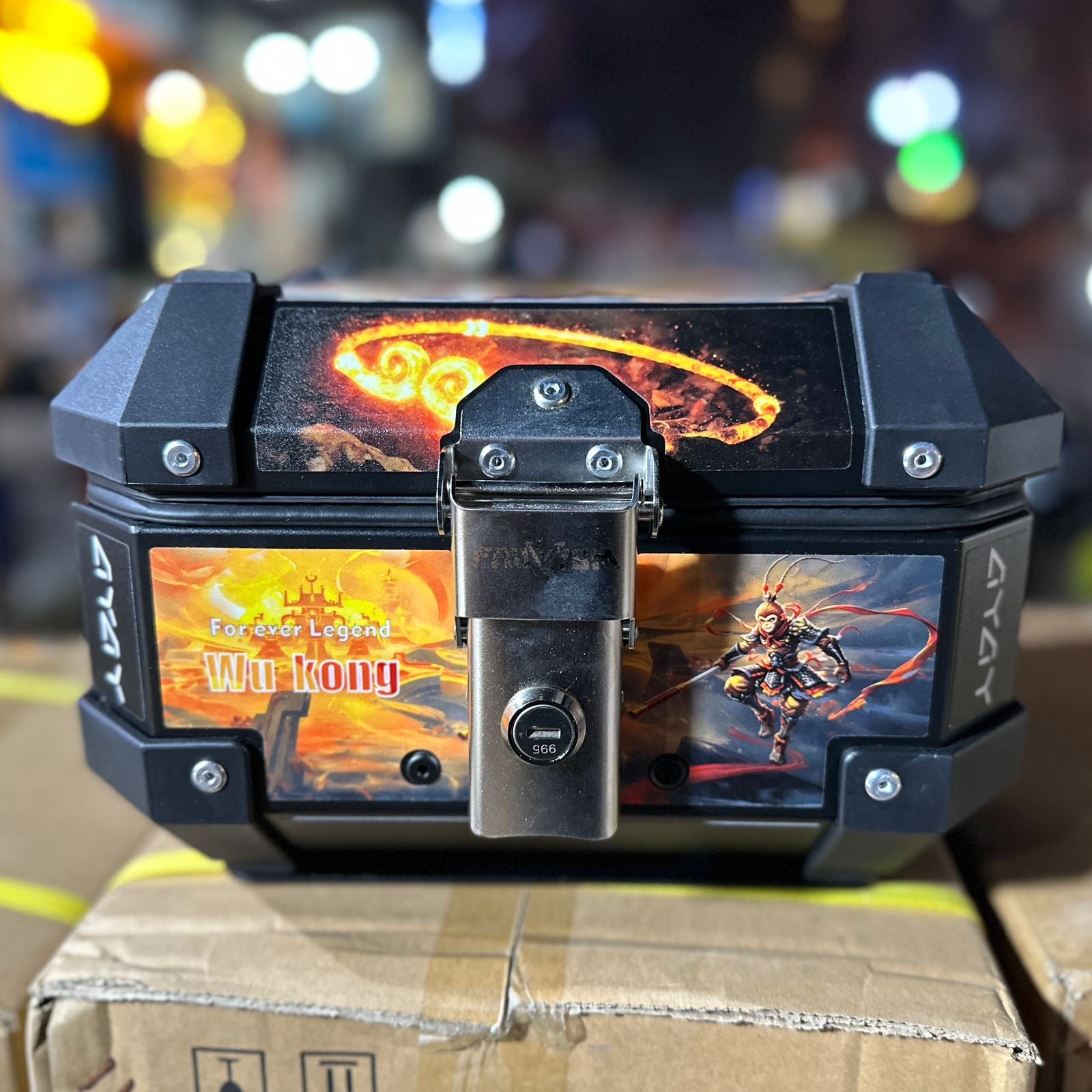 10Lt. Waterproof Aluminum Alloy Motorcycle Colour Box Top Case
