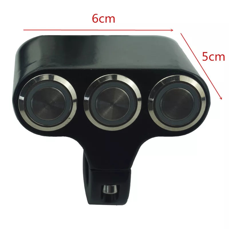 Universal 7/8' 22mm Motorcycle Handlebar Switch Horn Headlight Hazard Brake Fog Light ON/OFF Start Kill Switch with LED Light
