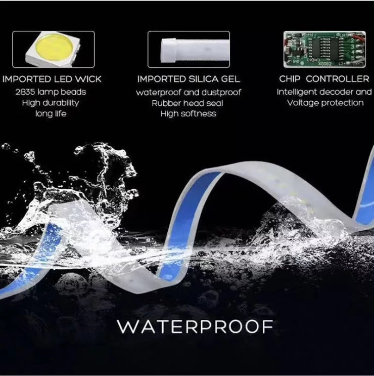 The new LED car door anti-collision warning light, automobile general decorative light with car door side atmosphere light