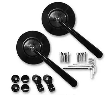 Universal CNC Aluminum Rear View Side Mirror Motorcycle Scooter Street Dirt Pit Bike Round Enduro Supermoto Racing ATV Quad