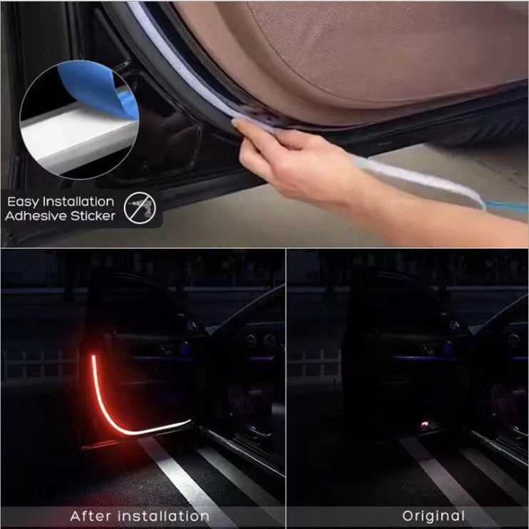 The new LED car door anti-collision warning light, automobile general decorative light with car door side atmosphere light