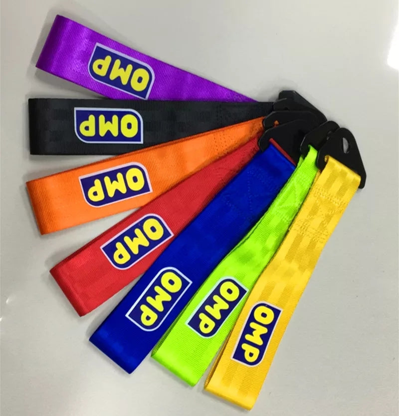 Towing Rope Thicker Nylon Strap Tow Loop Strap Racing Drift Rally Emergency Tool Front Rear Bumper Hook