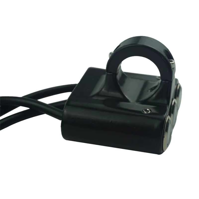 Universal 7/8' 22mm Motorcycle Handlebar Switch Horn Headlight Hazard Brake Fog Light ON/OFF Start Kill Switch with LED Light