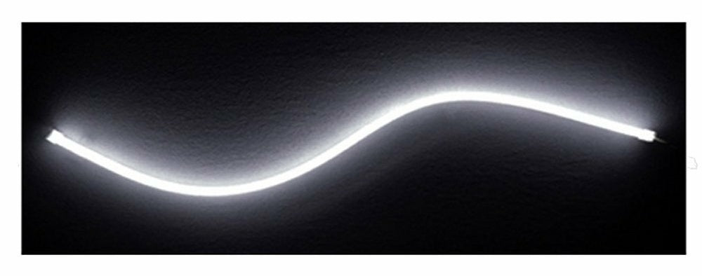 30cm Flexible 6000k Cobe LED Lights Fog Light Car DRL Day Time Running Lights Set of 2