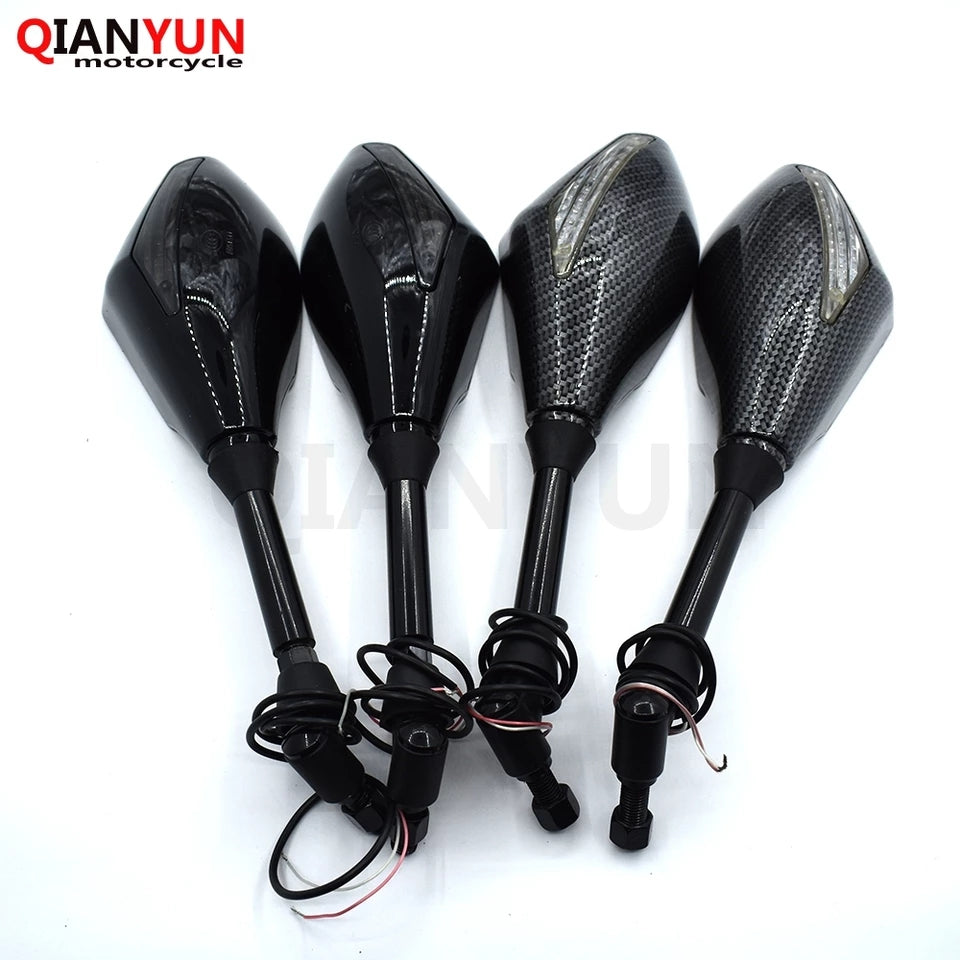 Universal 10 mm motorcycle LED turn signal rear view mirror side mirror