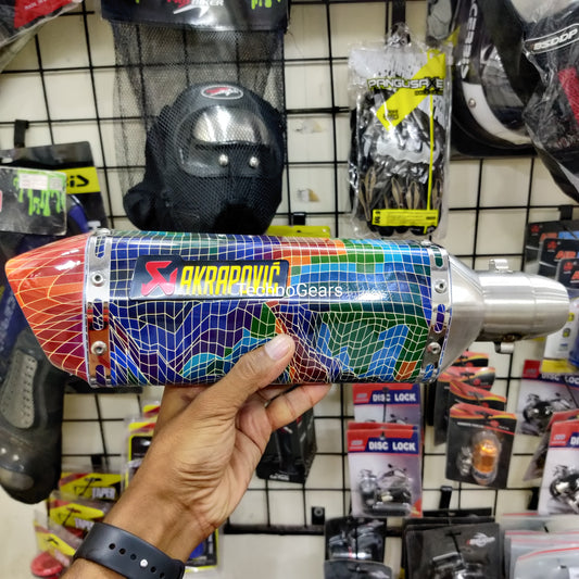 51mm For Akrapovic Yoshimura Exhaust Pipe Universal Motorcycle Exhaust Motorbike Muffler Escape With DB Killer Water Transfer