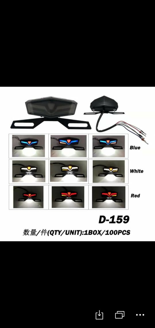 Universal 3 in 1 Motorcycle Back Light