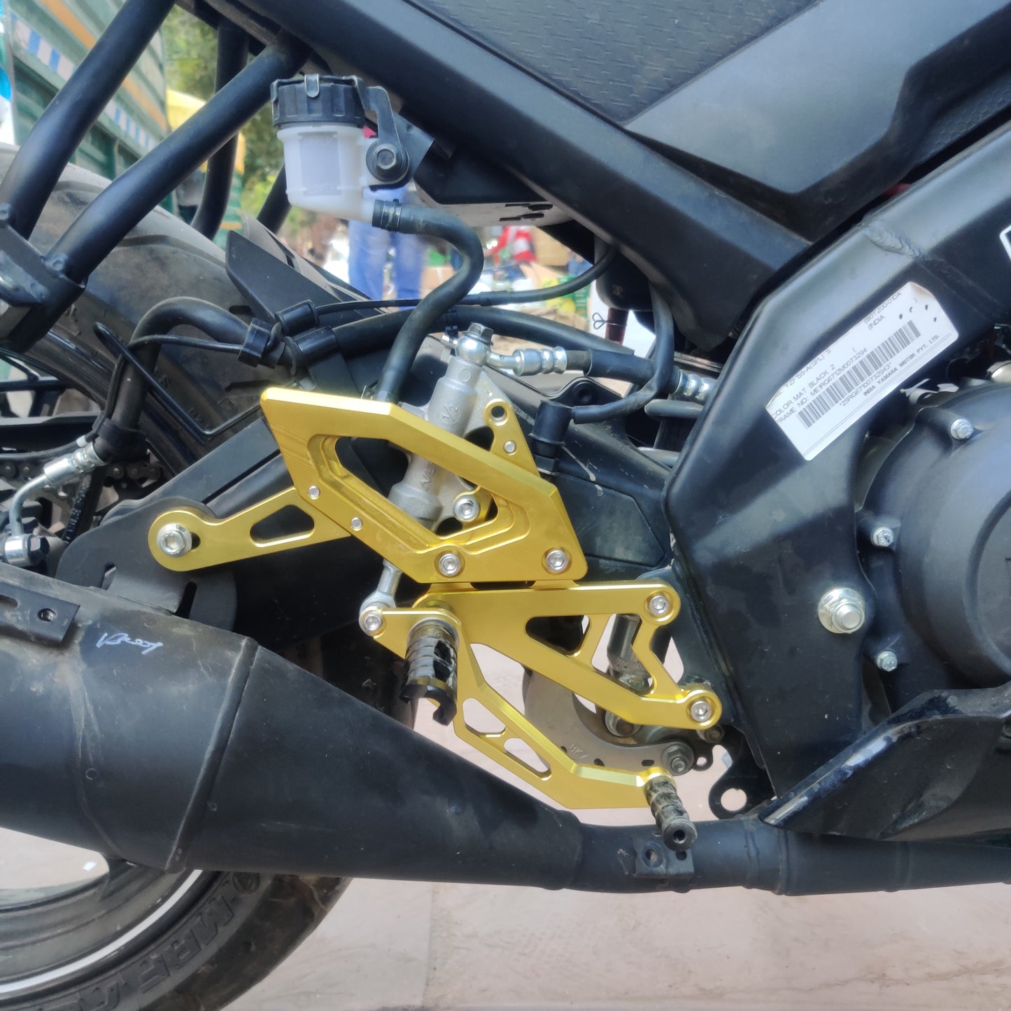 Motorcycle Accessories CNC Aluminum Adjustable Rear Sets Rearset Footrest Foot Rests Pegs For Yamaha YZF R15 v3 2017-2021
