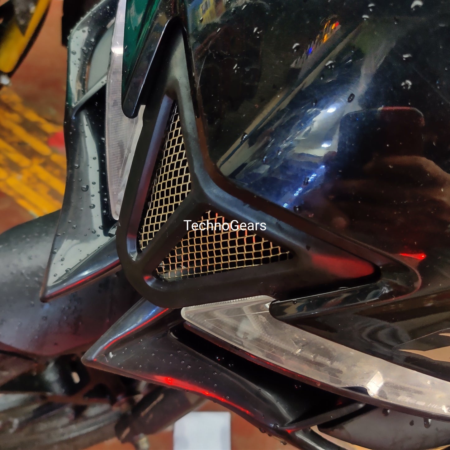 1pc Motorcycle Headlights Air Intake Decorative Sheet Protection Cover For Yamaha R15 V3