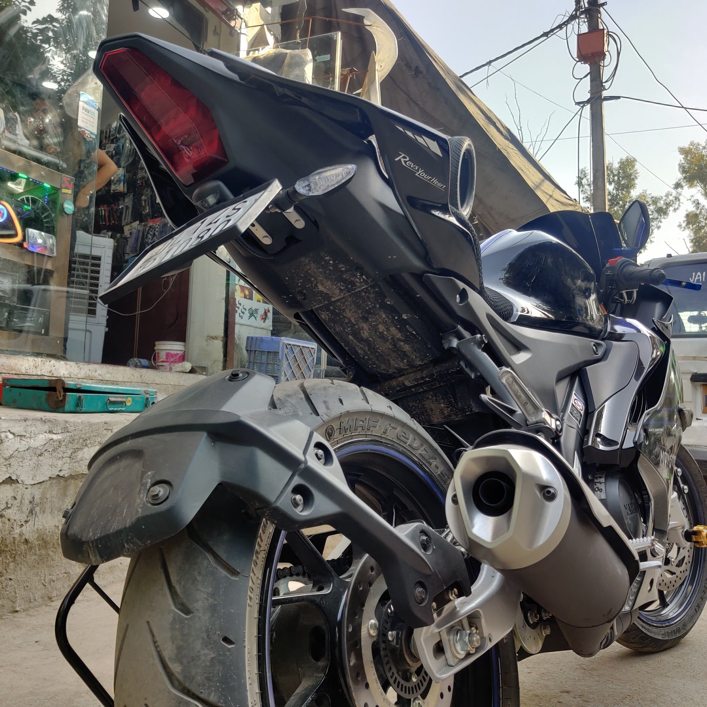 MOTOAGGRANDIZE Tail Tidy/Fender Eliminator for Yamaha R15 V3 | R15M | R15v4 | Color: Matte Black