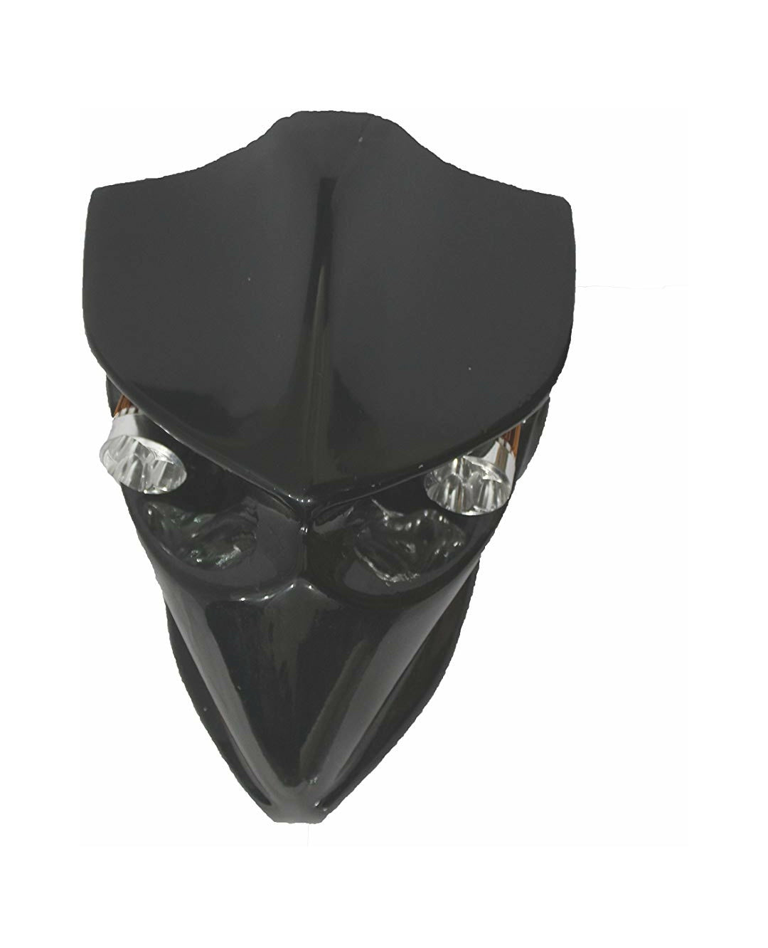 Universal Devil Headlamp with LED Lights for All Bikes (Type-2, Gloss Black)