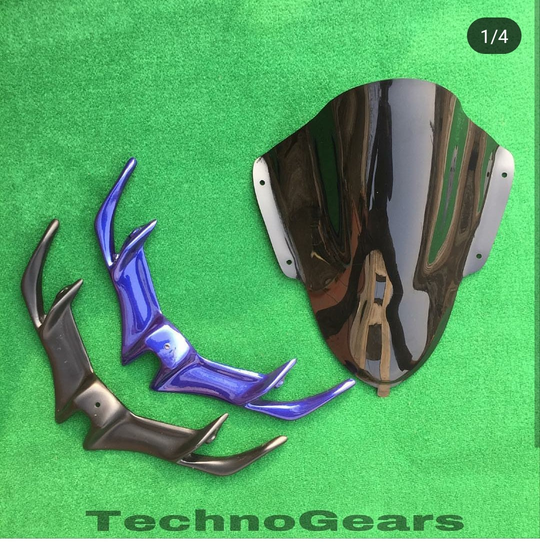 R15 V3 Winglet & Bubble Visor Combo