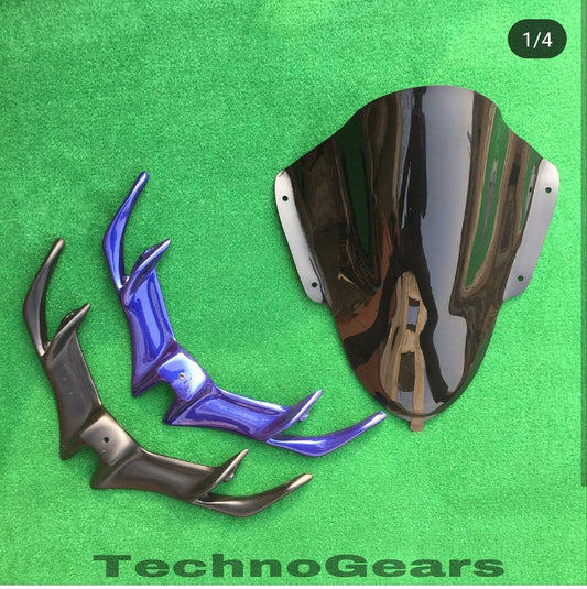 R15 V3 Winglet & Bubble Visor Combo