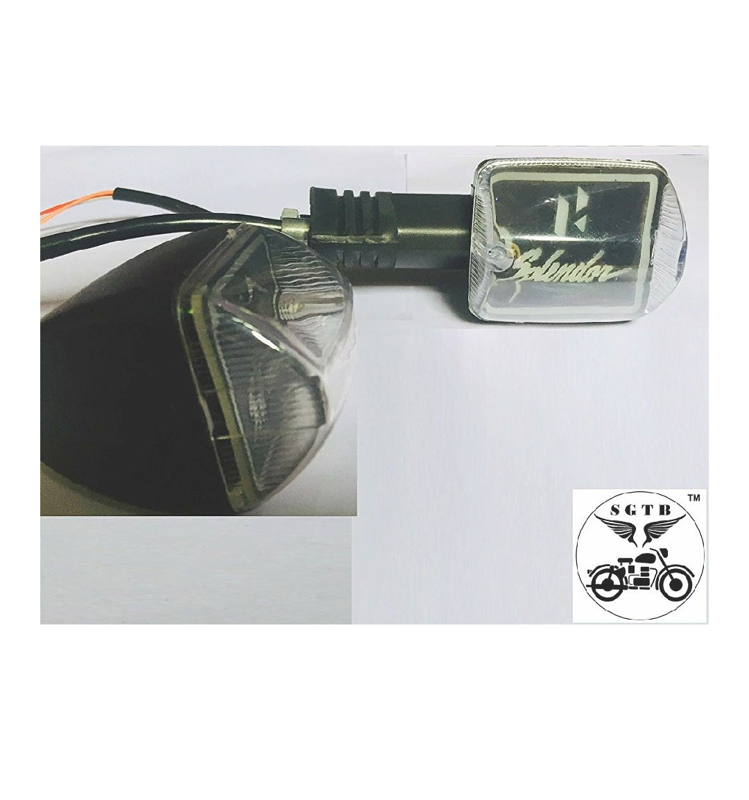 Hero Splendor Bike Indicator Lights (Pack of 4 Indicators) Colors - Blue & Yellow