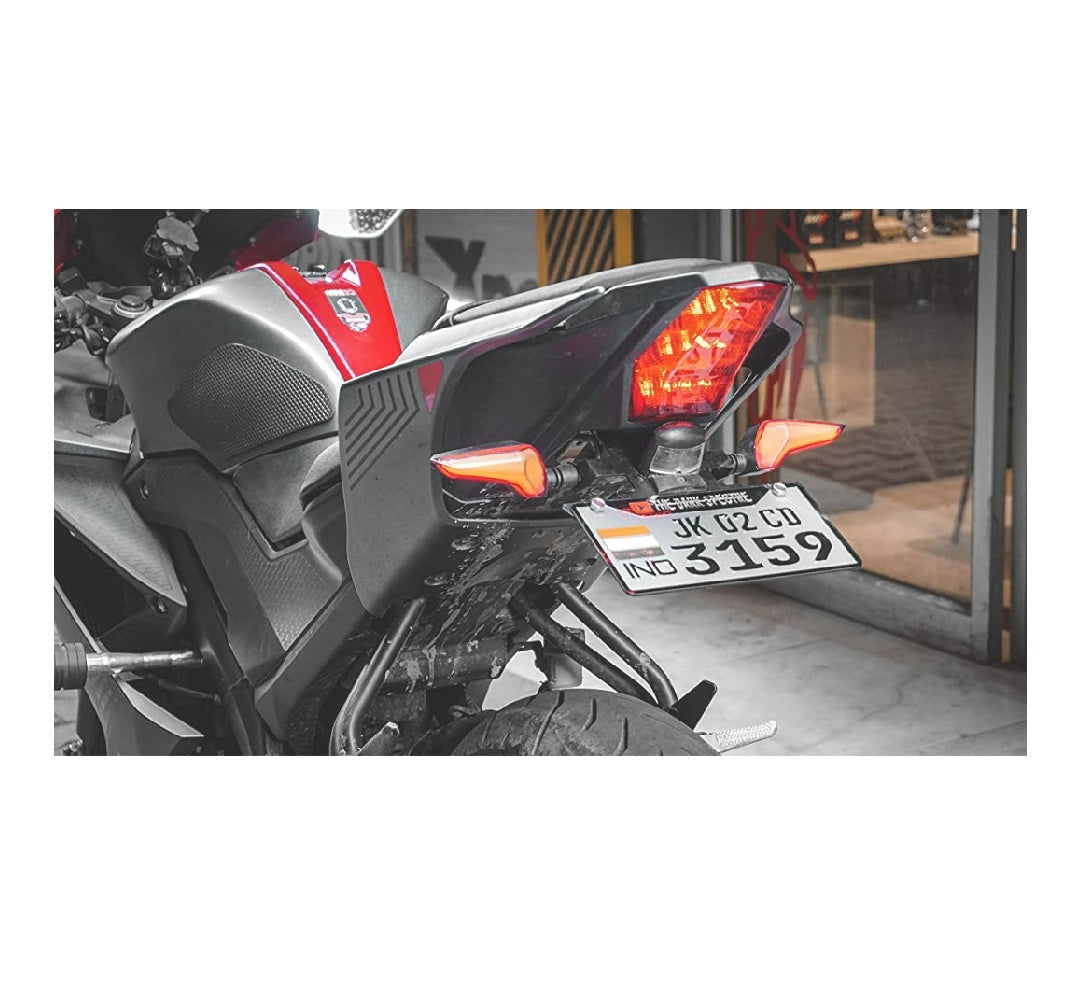 MOTOAGGRANDIZE Tail Tidy/Fender Eliminator for Yamaha R15 V3 | R15M | R15v4 | Color: Matte Black