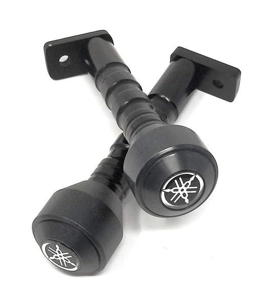 Motorcycle Frame Slider Falling Protector Bike Crash Protector Pads Compatible for Yamaha (Black)