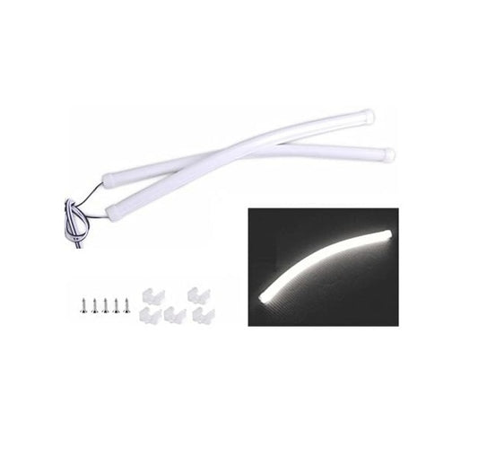 30cm Flexible 6000k Cobe LED Lights Fog Light Car DRL Day Time Running Lights Set of 2