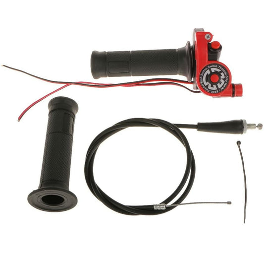 2x Motorcycle Throttle Control Handlebar Grips Switch 
Quick throttle