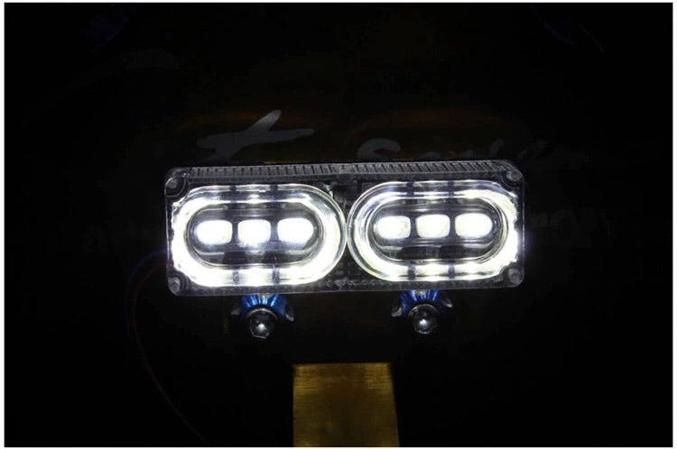 6 led Motorcycle electric bicycle Motorbike flash daylight Rear Stop brake strobe warning beacon tail light Emergency fog light