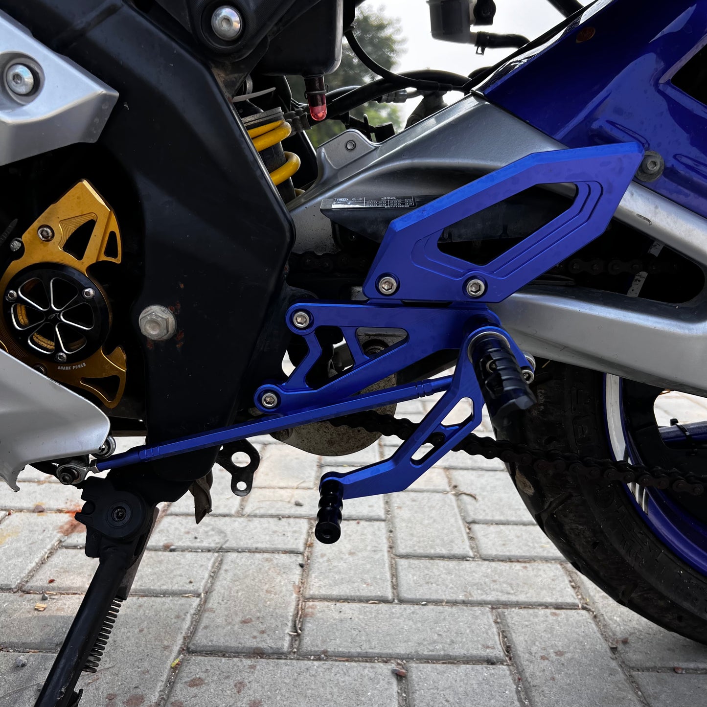 Motorcycle Accessories CNC Aluminum Adjustable Rear Sets Rearset Footrest Foot Rests Pegs For Yamaha YZF R15 v3 2017-2021