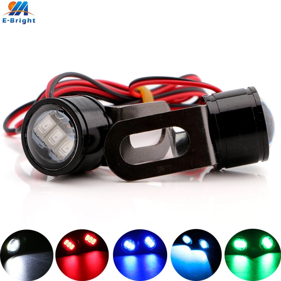 Strobe 5630 3SMD LED Car Motorcycle Rearview Mirror Headlight Spotlight License Plate Lamp Daytime Running Light DRL