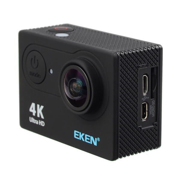EKEN H9R Sports Action Camera 4K Ultra HD 2.4G Remote WiFi 170 Degree Wide Angle - Black
