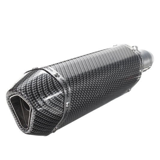 38-51mm Universal Stainless Steel Motorcycle Carbon Fiber Exhaust Muffler Pipe - Big