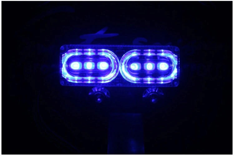 6 led Motorcycle electric bicycle Motorbike flash daylight Rear Stop brake strobe warning beacon tail light Emergency fog light