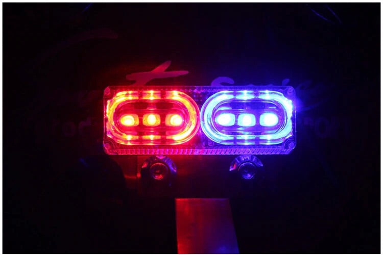 6 led Motorcycle electric bicycle Motorbike flash daylight Rear Stop brake strobe warning beacon tail light Emergency fog light