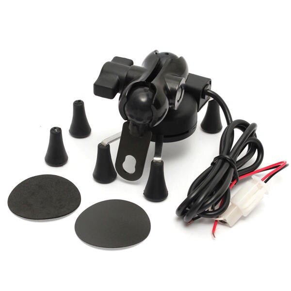 Motorcycle Phone GPS Holder X-Style USB Charger Power Outlet Socket