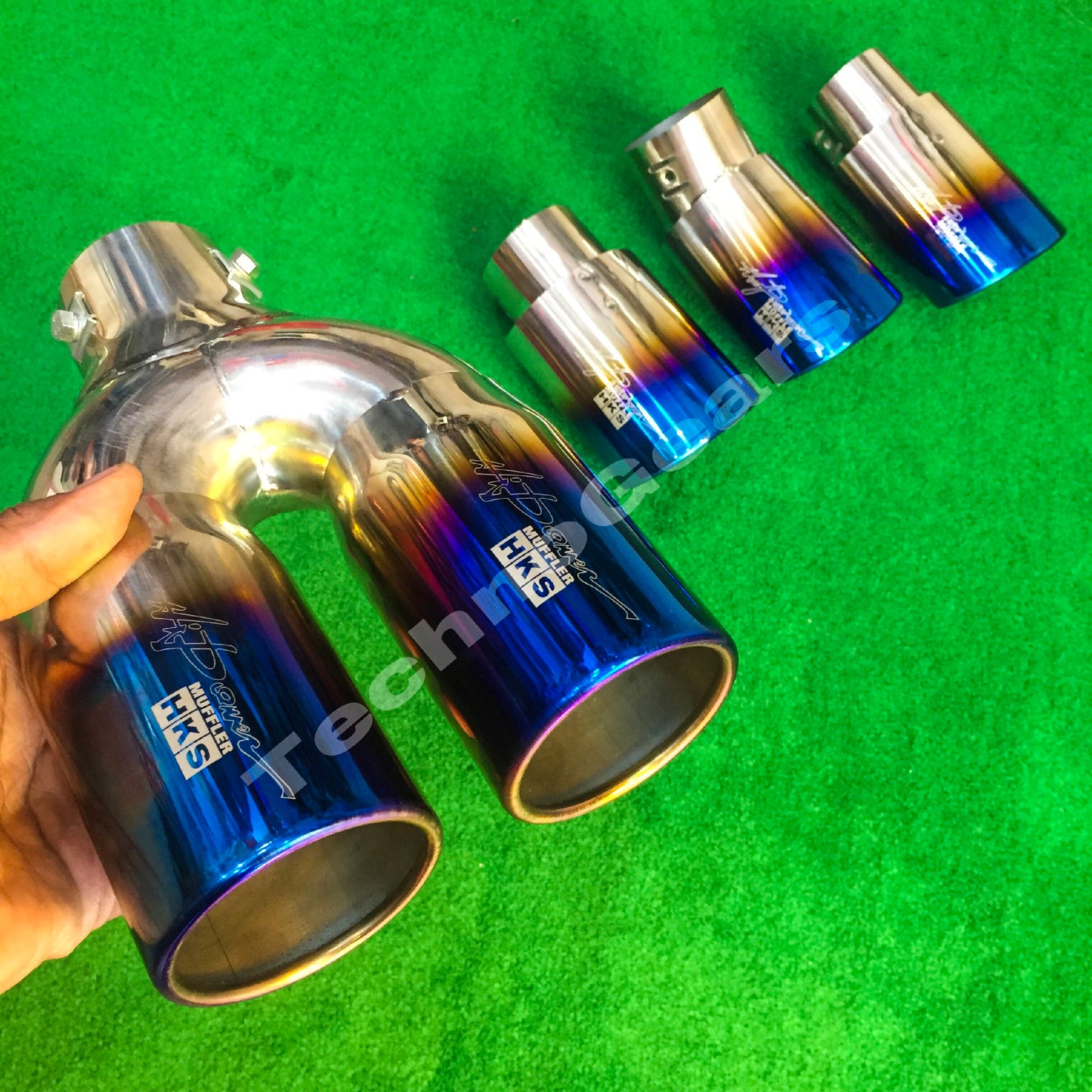 Universal Fits Car Straight Burnt Exhaust Tail HKS Muffler
