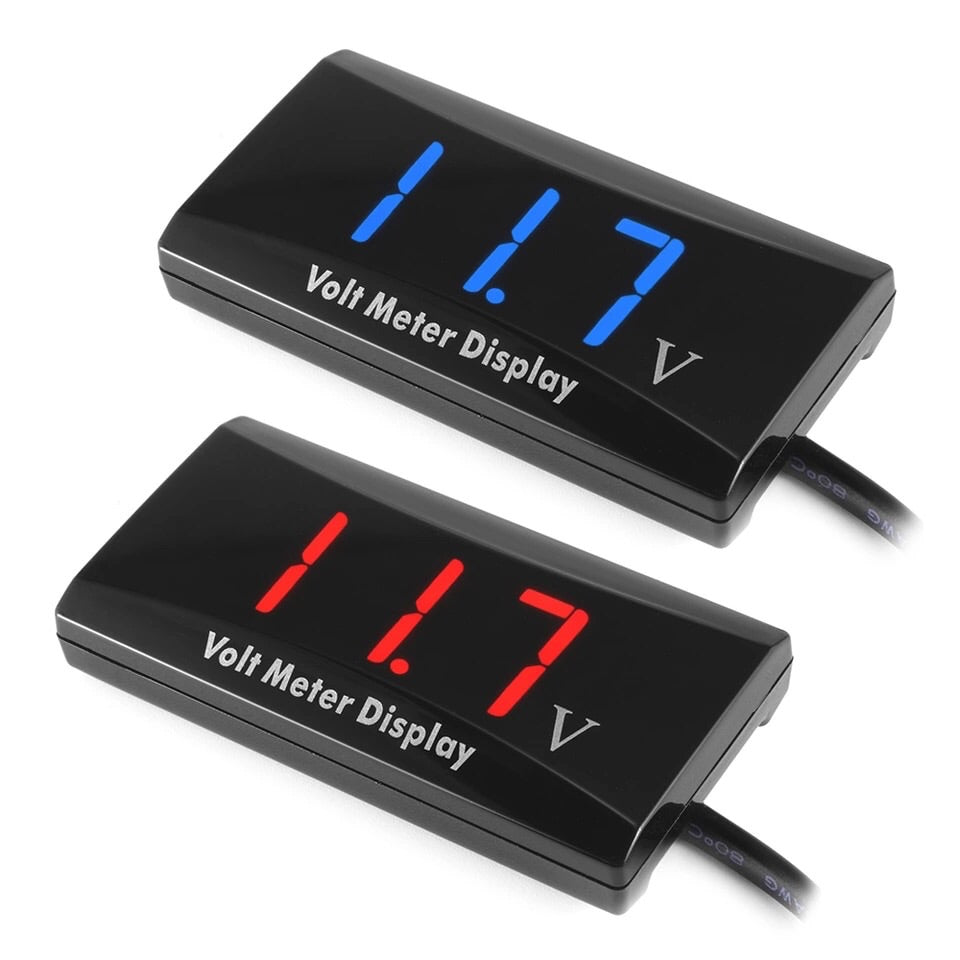 12V LED Digital Display Voltmeter Car Motorcycle Voltage Volt Gauge Panel Meter