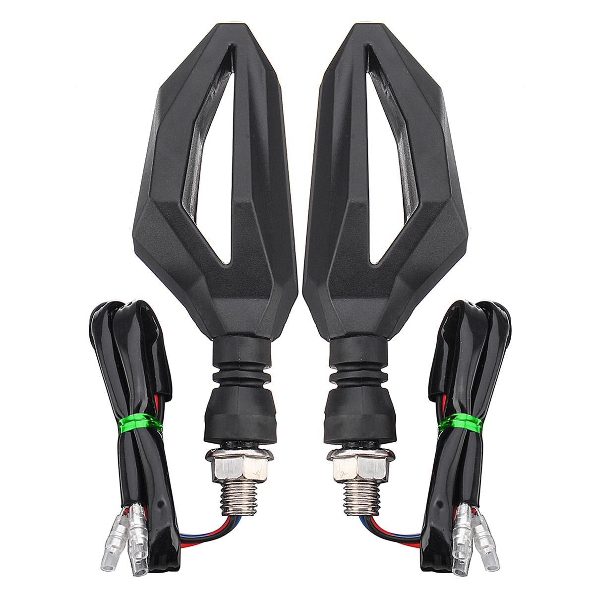 monster eye type 2 Pair 12V Universal Motorcycle LED Tail lights Brake Lights Turn Signal Indicator Lights - Yellow