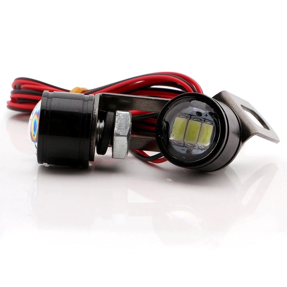 Strobe 5630 3SMD LED Car Motorcycle Rearview Mirror Headlight Spotlight License Plate Lamp Daytime Running Light DRL