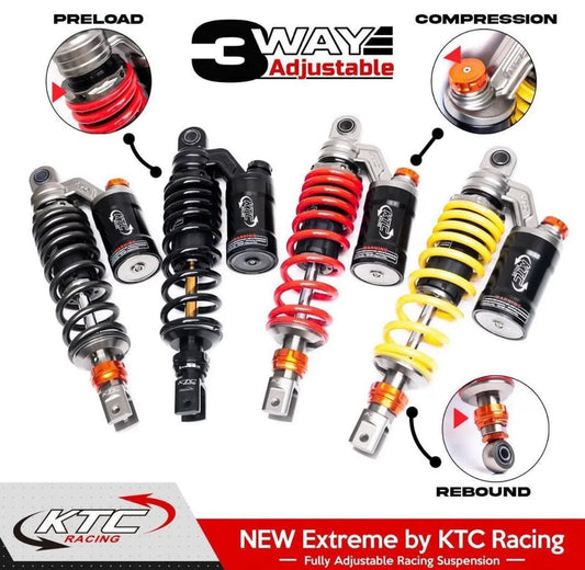 Yamaha Aerox 155 KTC Extreme Adjustable Damper & Rebound Shock Absorber
