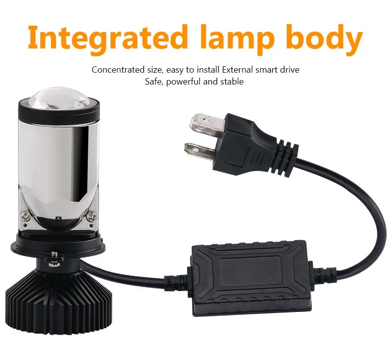 High Power H4 LED Headlight Bulbs With A HD Lens 9-32V Car Truck Bike Headlamp Projector Light 9003/HB2 Hi/Lo White 6000K
8000LM