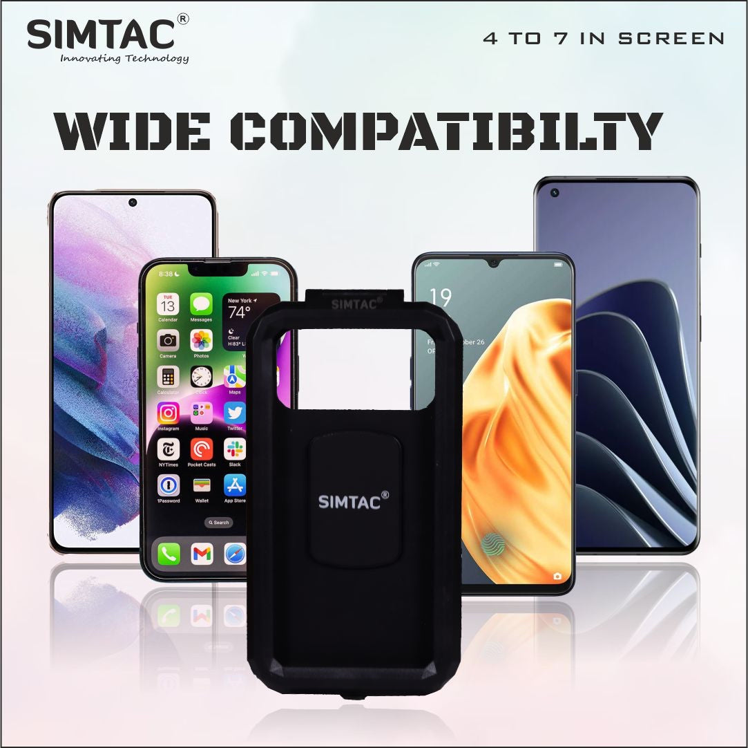 SIMTAC Mobile Holder Waterproof For Bikes/ Scooters/ Bicycle | MHWP