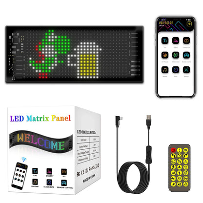 New Design Flexible Led Panel Advertising APP Control Car Rear Window Full Color Scrolling Ultra-thin Soft Led Display
Screen, Led Strip light