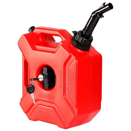 High Strength ABS Motorcycle & Car 5L Red Black Water Gas
Diesel Petrol Fuel Pack Tank