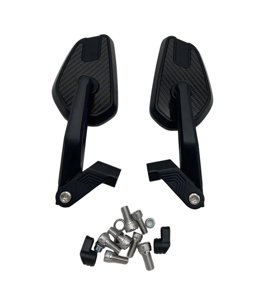 SHENAO New Real Carbon Fiber Convex Wide-Angle Folding Motorcycle Mirrors Like Luboo