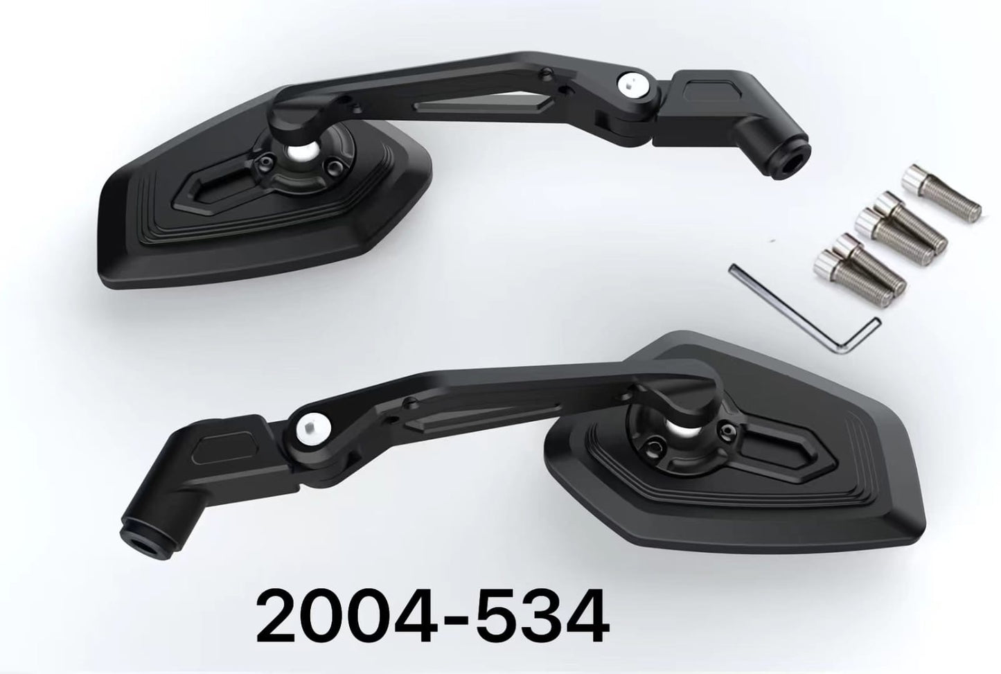 SHENAO CNC Mirror Convex Wide-Angle Folding Motorcycle Mirrors