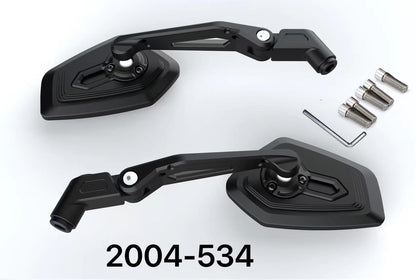SHENAO CNC Mirror Convex Wide-Angle Folding Motorcycle Mirrors
