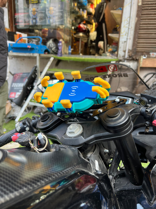 Wireless Phone holder for All Bikes & scooter