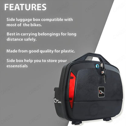Griplex Universal Motorcycle Side Box for All Bikes Detachable