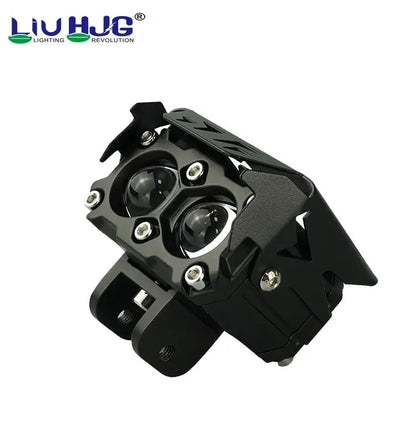 Lui HJG Mega Drive With Dual Lens Headlight LED Work Light Fog Lamp Dual Color Motorbike Motorcycle Laser Mini Driving Lights