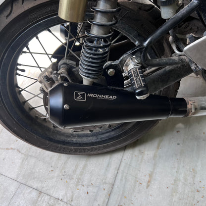Exhaust Ixil IronHead black edition For Royal enfield interseptor 650 & GT650