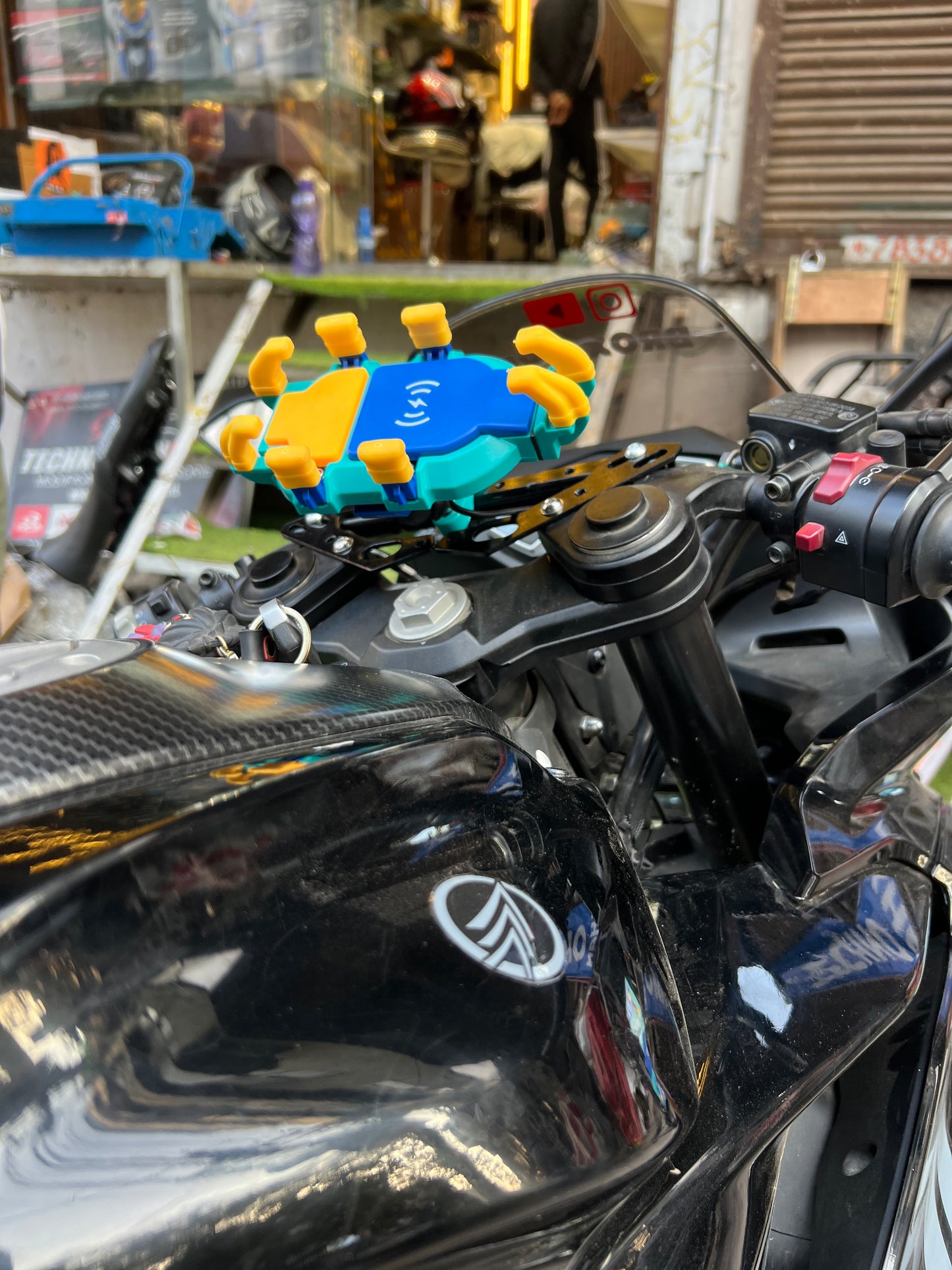 Wireless Phone holder for All Bikes & scooter