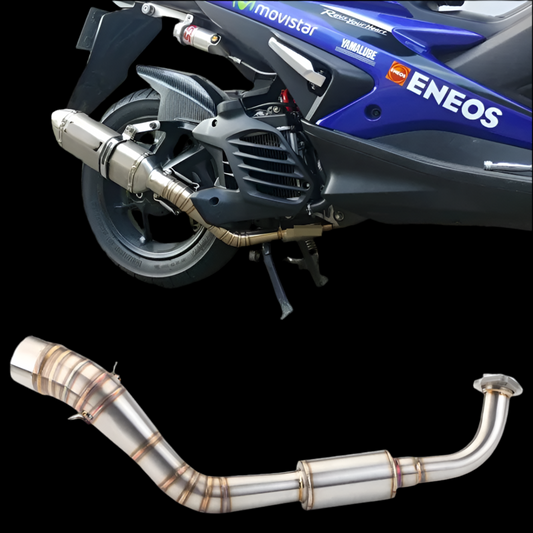 Techno 51mm NMAX155 V2.0 Big elbow Mufflers Pipes Pipe system NMAX V 2.0 V1.0 Exhaust 51 For YAMAHA Aerox 155 V2