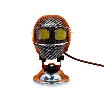 Motorcycle Lighting System Mini Driving Fog Helmet Front Headlight Led Explorers Auxiliary Shape Led Light for Bike 1pc